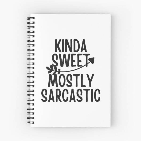 Item preview, Kinda Sweet Mostly Sarcastic Simple Black Design designed and sold by SweetAndSpice.