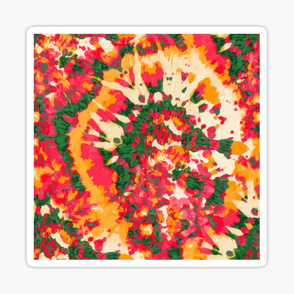 Spiral Tie Dye Stickers for Sale