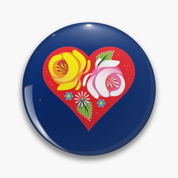 Artikelvorschau, Liebe Kanal Narrowboat Art Rosen Herz blauen Hintergrund entworfen und verkauft von Running-Duck.