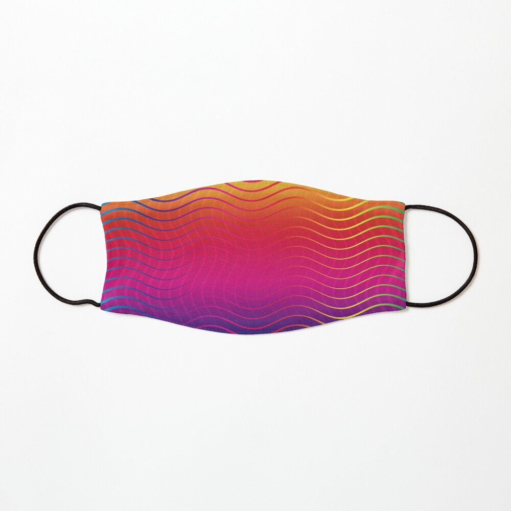 Rippled Rainbow Waves Mask