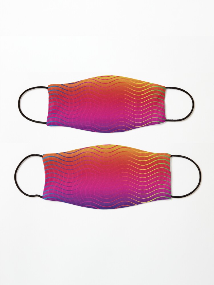 Alternate view of Rippled Rainbow Waves Mask