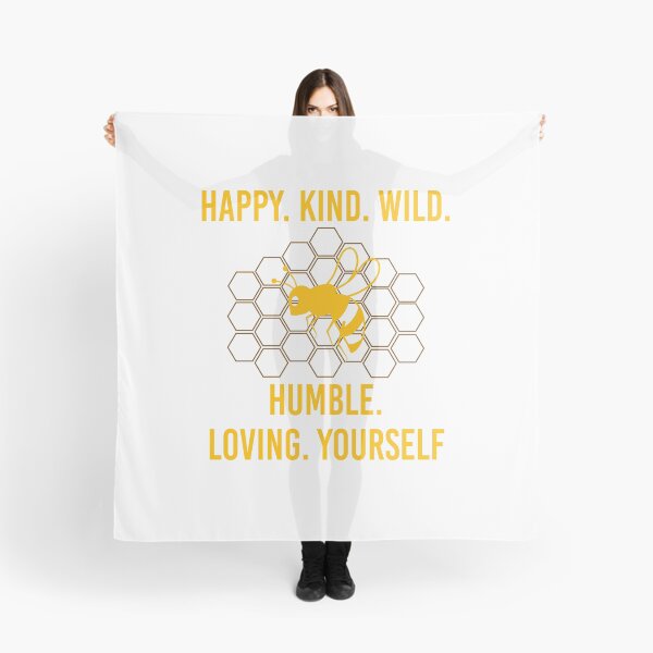 Item preview, Bee Happy, Kind, Wild, Humble, Loving, Yourself designed and sold by JustGift.