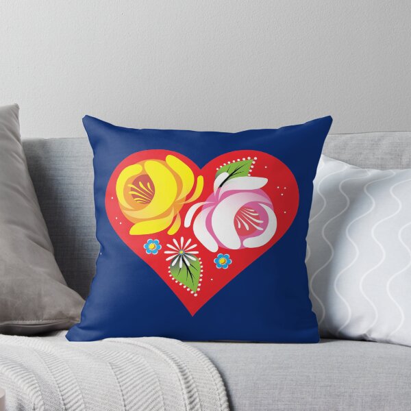 Item preview, Love Canal Narrowboat Art Roses Heart Blue Background designed and sold by Running-Duck.