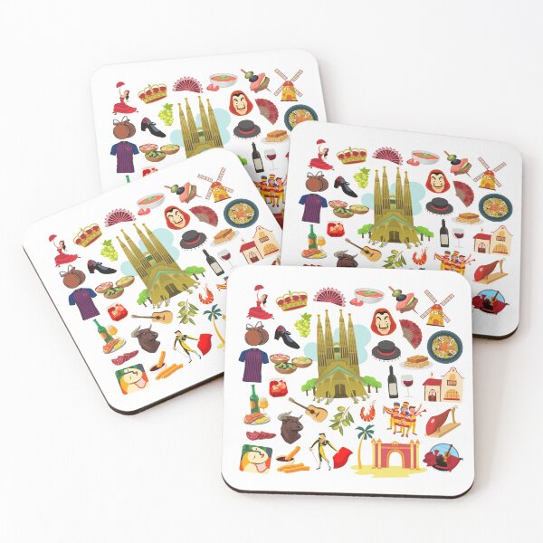 Item preview, Spain Travel Icons designed and sold by FancyPlanet.