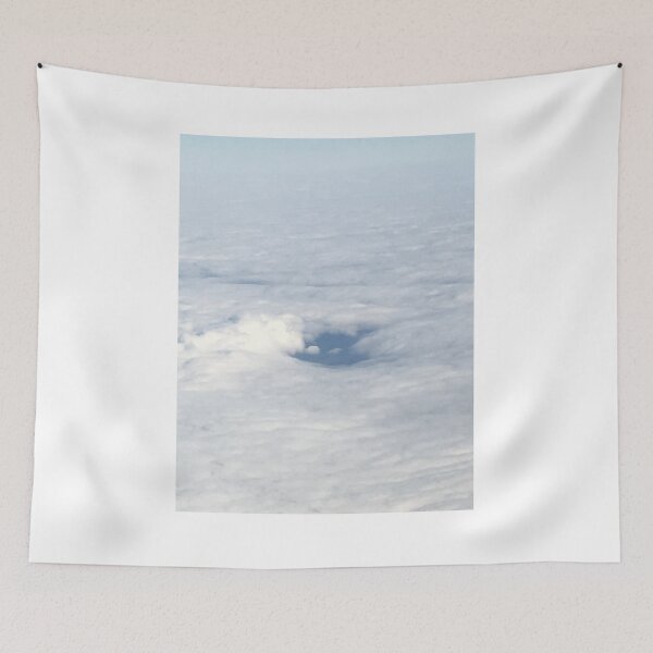 Item preview, Sky with cloud cover and a hole in the clouds blue and white heaven designed and sold by LeBreab.