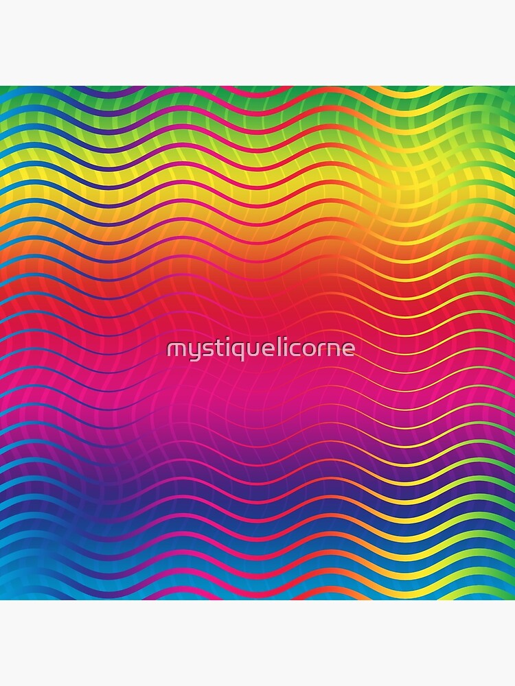 Rippled Rainbow Waves by mystiquelicorne