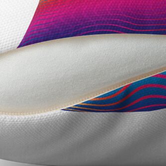 Alternate view of Rippled Rainbow Waves Throw Pillow