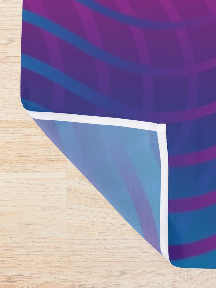 Alternate view of Rippled Rainbow Waves Shower Curtain