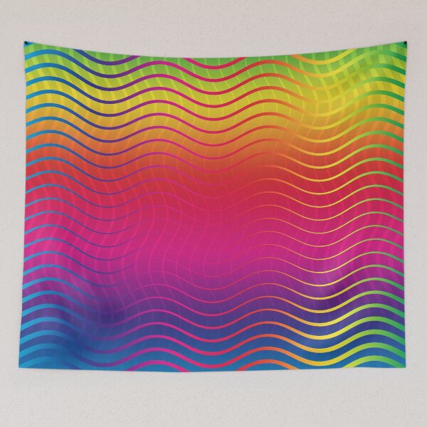 Item preview, Rippled Rainbow Waves designed and sold by mystiquelicorne.