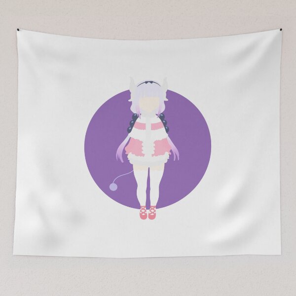 Item preview, Kanna Kamui - Miss Kobayashi’s Dragon Maid - minimalist anime print  designed and sold by AnimeDesignX.
