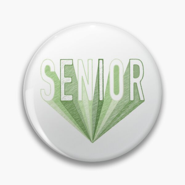 Item preview, Green Pencil Sketch Senior Radiating Letters designed and sold by Susan Says.