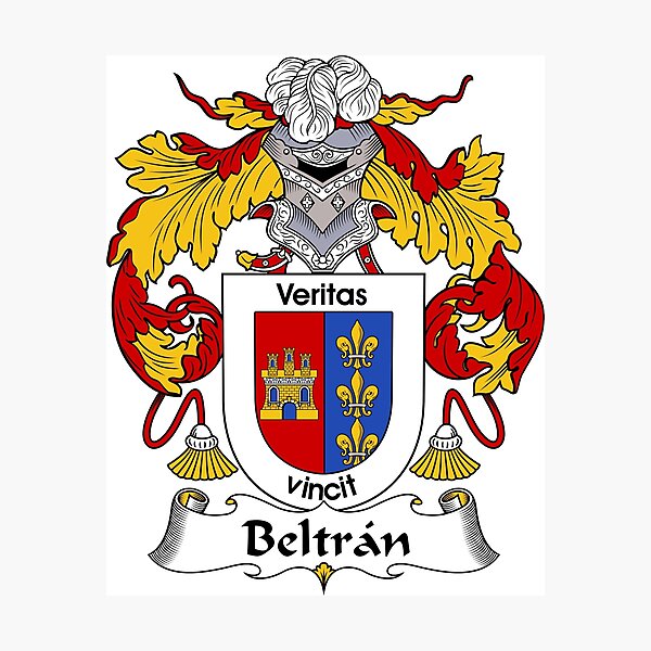 "Beltran Coat of Arms/ Beltran Family Crest" Photographic Print by