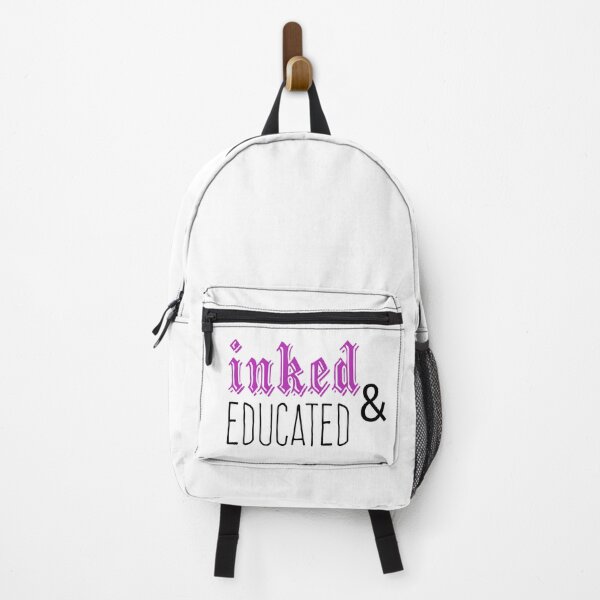 Item preview, inked and educated funny tattoo artist jokes black and purple designed and sold by mikrocosmox.