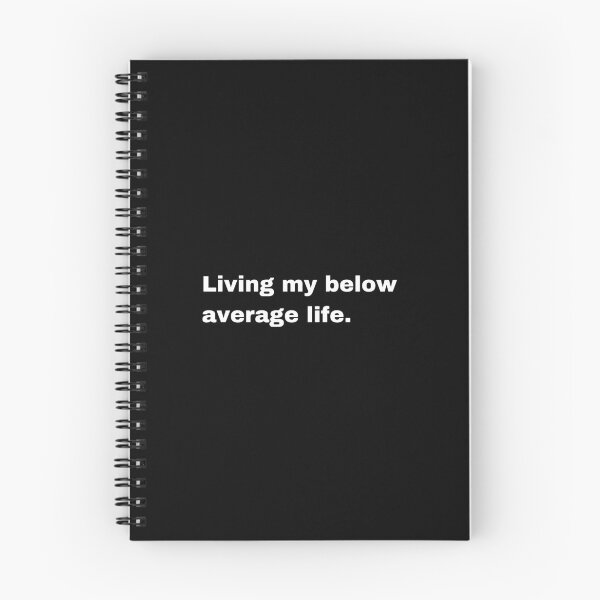 Item preview, Black and white text based T-shirt - Living my below average life. designed and sold by OffensiveTCG.