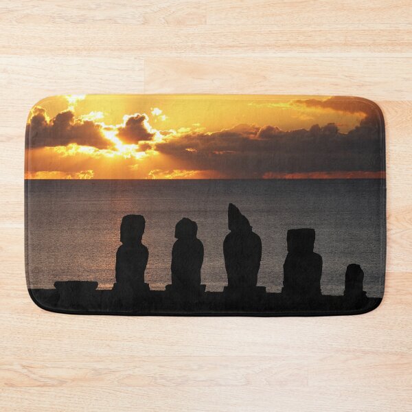 Item preview, Sunset at Tahai Site - Rapa Nui - Easter Island designed and sold by holgermader.