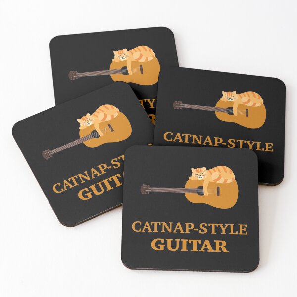 Item preview, Catnap on Acoustic Guitar | Orange Tabby Cat | Custom Gift designed and sold by Fluffy-Vectors.