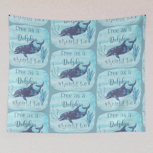 Item preview, Free as a Dolphin should be designed and sold by CreArtation.