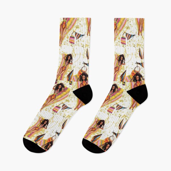 Item preview, Summertime Fine African Print pattern designed and sold by GoldHoopsStudio.