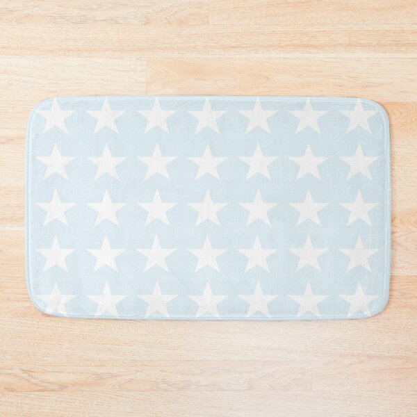 Item preview, Medium WHITE STARS on PALE BLUE  designed and sold by RachelMacht.
