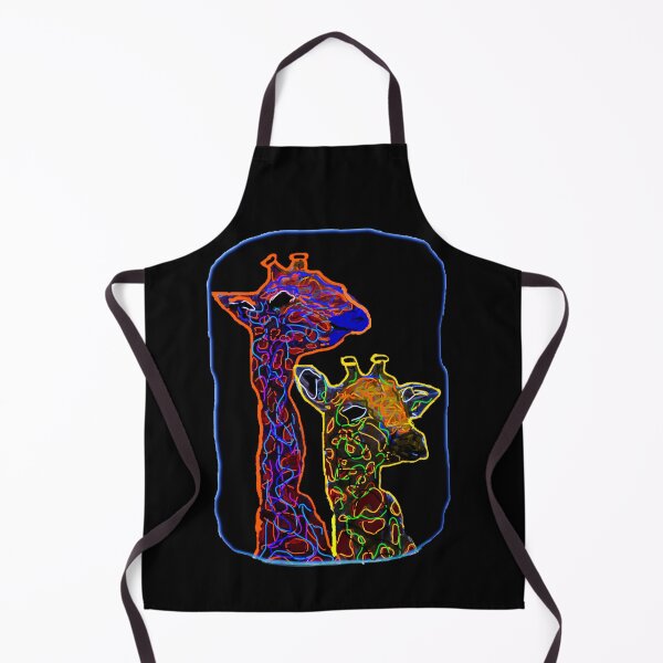 Item preview, NEON GIRAFFE COUPLE designed and sold by THE AMERICAN TEEVANGELIST.