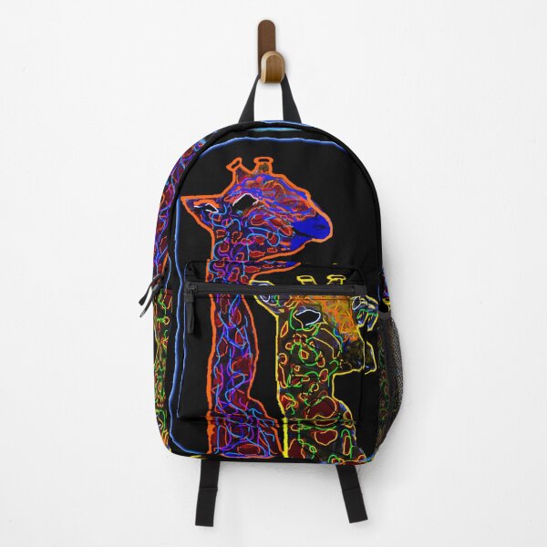 Item preview, NEON GIRAFFE COUPLE designed and sold by THE AMERICAN TEEVANGELIST.