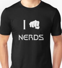 I Punch Nerds (wht) Unisex T-Shirt