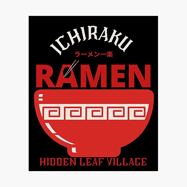 ichiraku ramen red Photographic Print