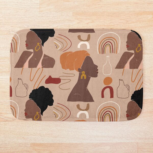 Item preview, Black Girl Boho Print pattern designed and sold by GoldHoopsStudio.