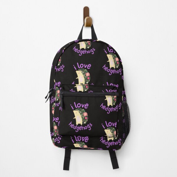 Artikelvorschau, Ich liebe Igel Blumen süßes buntes Design entworfen und verkauft von EarthArtDesigns.