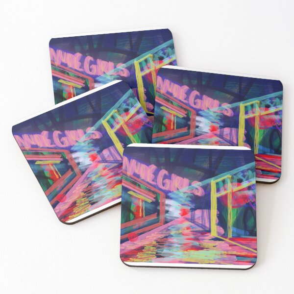 Item preview, Neon Street Pink Blue designed and sold by Fiona Gray.