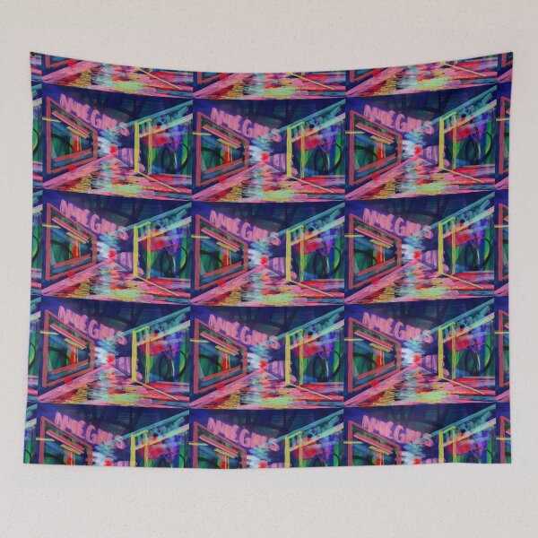 Item preview, Neon Street Pink Blue designed and sold by Fiona Gray.