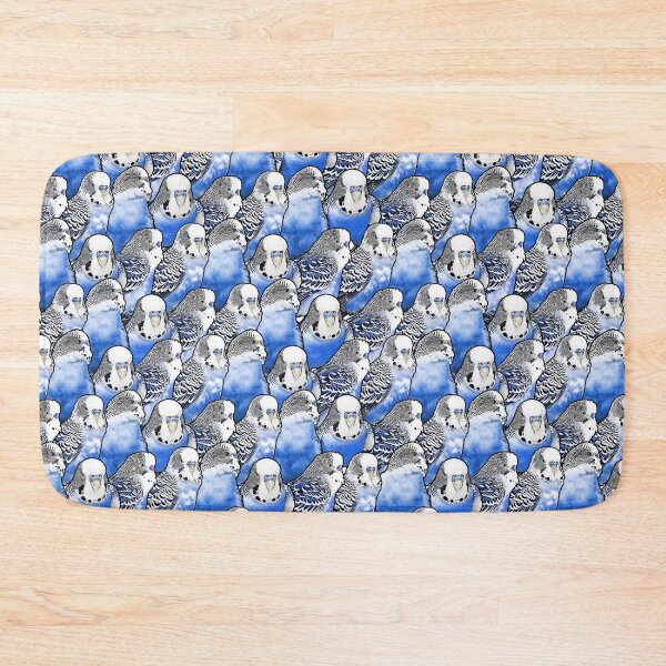 Item preview, Budgie Blue Pattern designed and sold by Alienphysique.