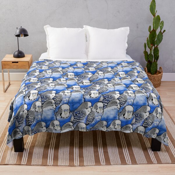Item preview, Budgie Blue Pattern designed and sold by Alienphysique.