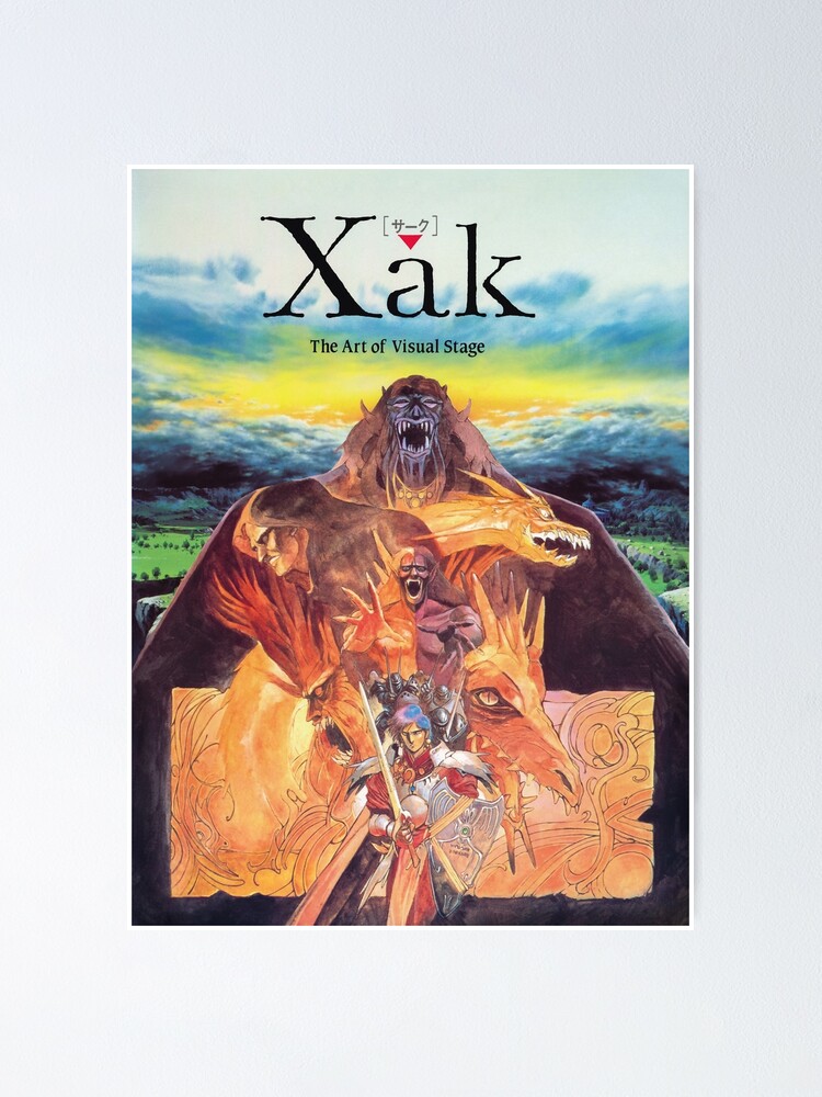 Xak The art of visual stage MSX | Poster