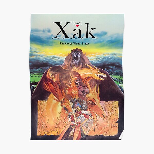 Xak The art of visual stage MSX Poster