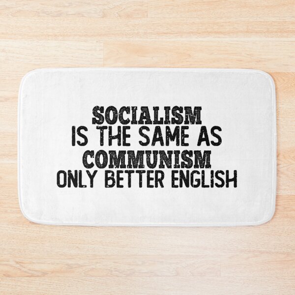 Item preview, socialism is the same as communism only better english, socialist distancing, anti socialism quotes, anti communism quotes, anticommunist, antisocialist, socialism distancing shirt designed and sold by T-DESIGNEDZ.