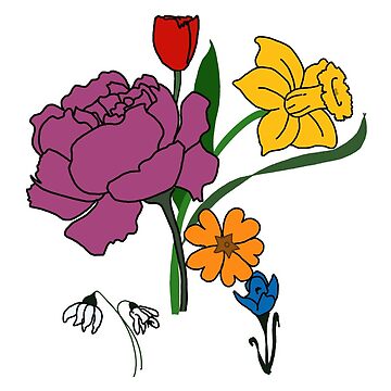 Artwork thumbnail, Spring flowers by Bethlar