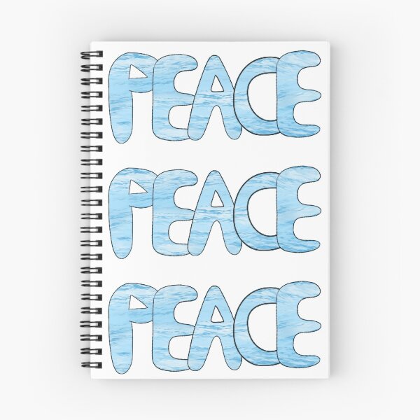 Item preview, Blue Bubble Letters: Peace designed and sold by Marinas-arts.