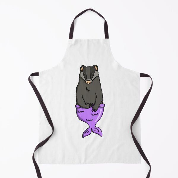 Item preview, Purple mermaid badger designed and sold by BessieMoo.