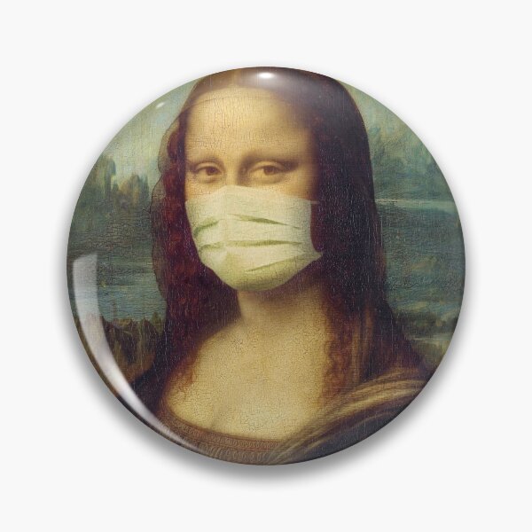 Item preview, Mona Lisa wearing a mask designed and sold by Delphimages Art.