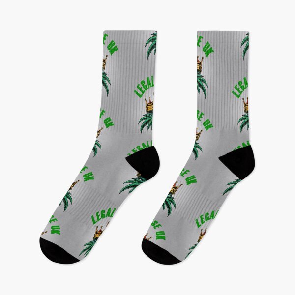 Item preview, Legalise Marijuana UK - Royal Weed - Gold on Light Grey designed and sold by NoMatterLab.