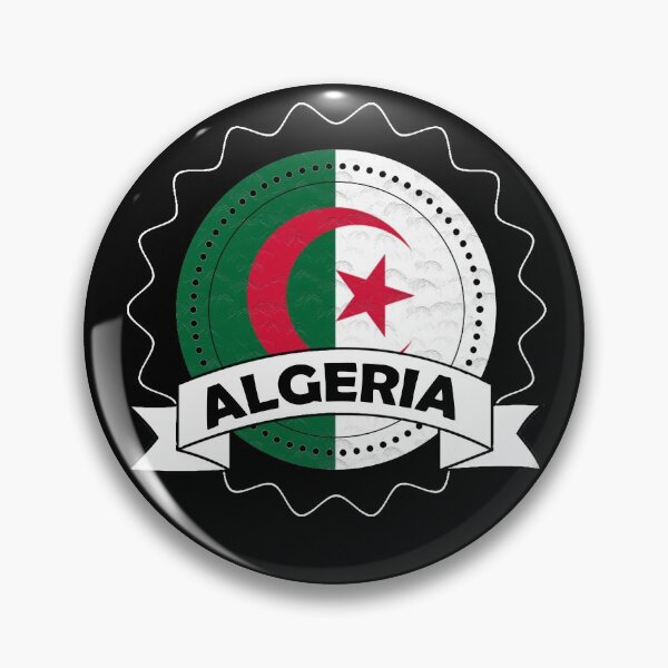 Item preview, Algeria Emblem-Badge-Flag designed and sold by Gina-Driada.