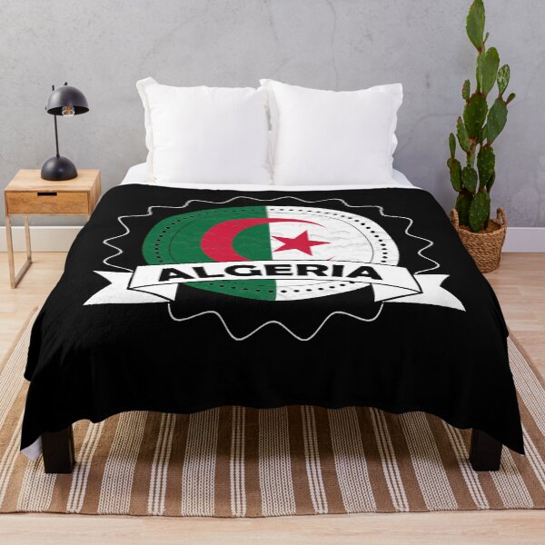 Artikelvorschau, Algerien Emblem-Abzeichen-Flagge entworfen und verkauft von Gina-Driada.
