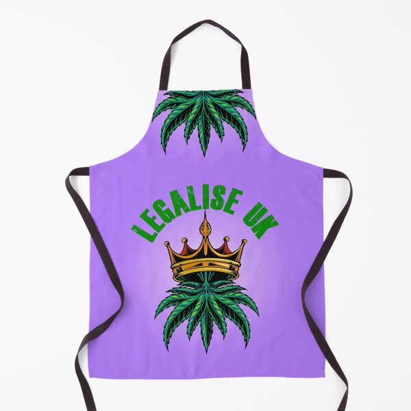 Item preview, Legalise Marijuana UK - Royal Weed - Gold on Purple designed and sold by NoMatterLab.