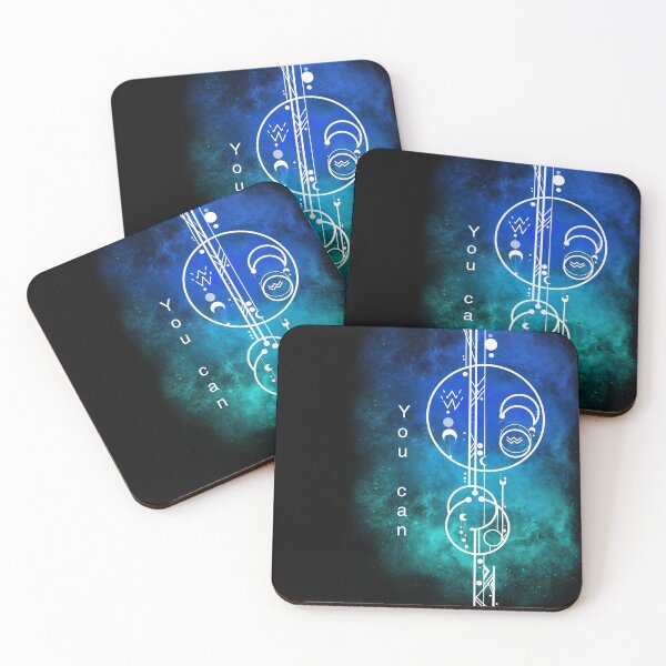Item preview,  color aquarius sign minimalistic space tattoo designed and sold by Darikdark.