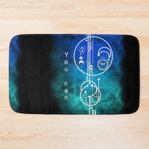 Item preview,  color aquarius sign minimalistic space tattoo designed and sold by Darikdark.
