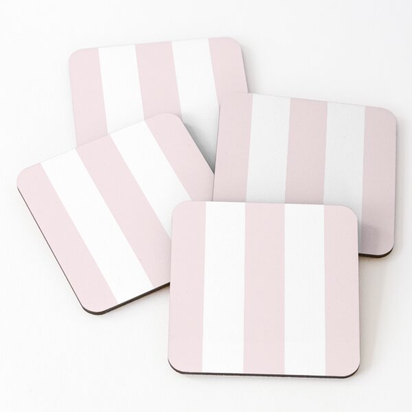 Item preview, Large PALE PINK and WHITE Vertical STRIPES designed and sold by RachelMacht.