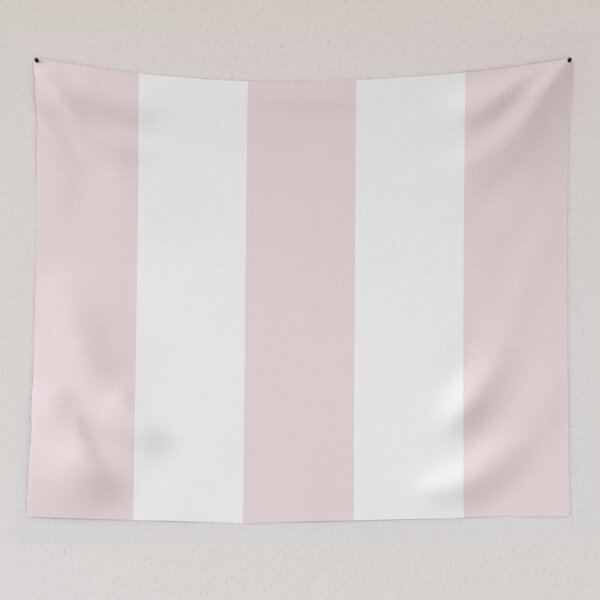 Item preview, Large PALE PINK and WHITE Vertical STRIPES designed and sold by RachelMacht.