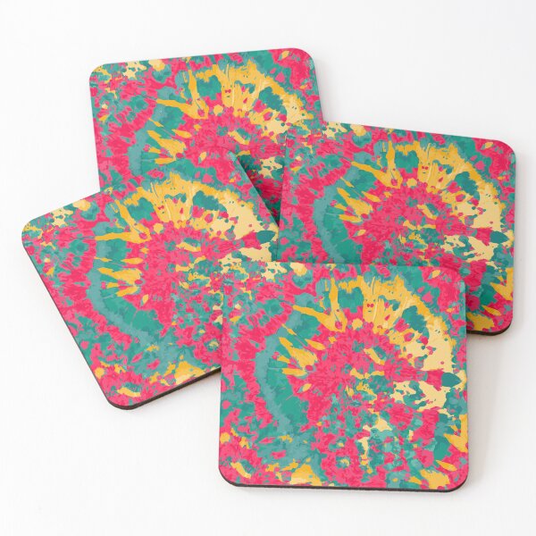 Item preview, Beautiful Red, yellow & green rainbow tie dye print designed and sold by RSDigitalPrintDesign.