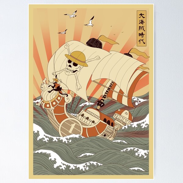 going merry one piece boat Poster for Sale by AnimeTwins